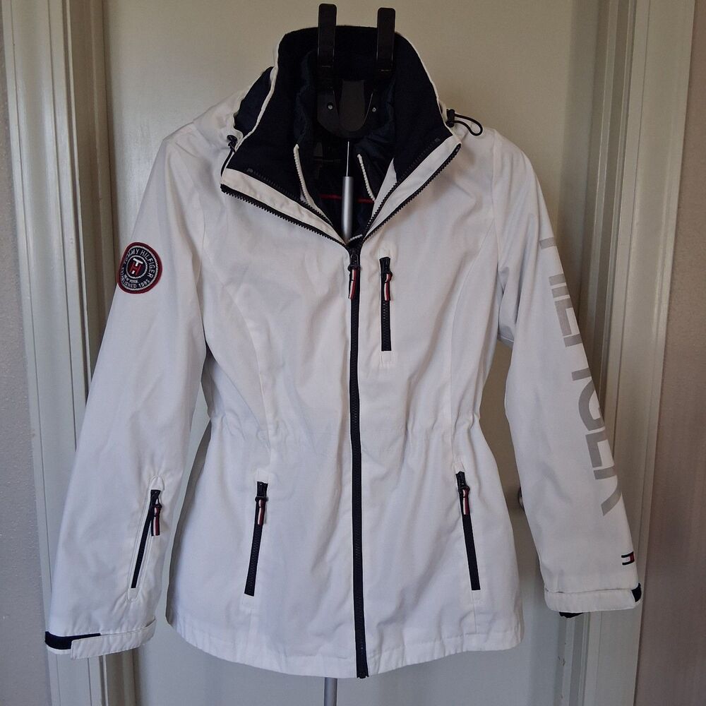 Tommy Hilfiger 3-in-1 Systems All Weather Jacket White/Navy Medium